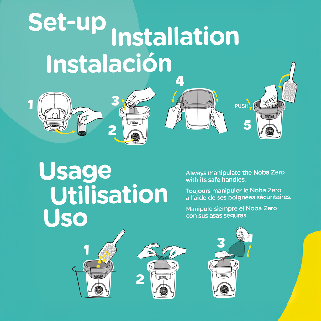 Noba Zero - Cat litter Waste Management System