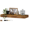 Floating Wall Shelf – Wooden Bamboo Storage Shelf for Living Room, Bedroom & Home Décor